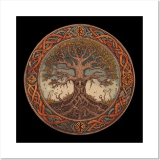 Celtic Tree Of Life Oak Sacred Tree Posters and Art